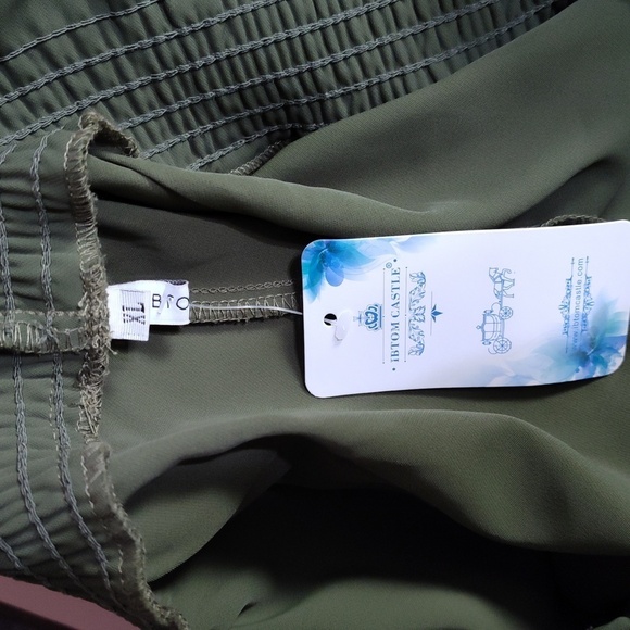 NWT High Rise Paperbag Short in Olive  XL - Picture 5 of 5